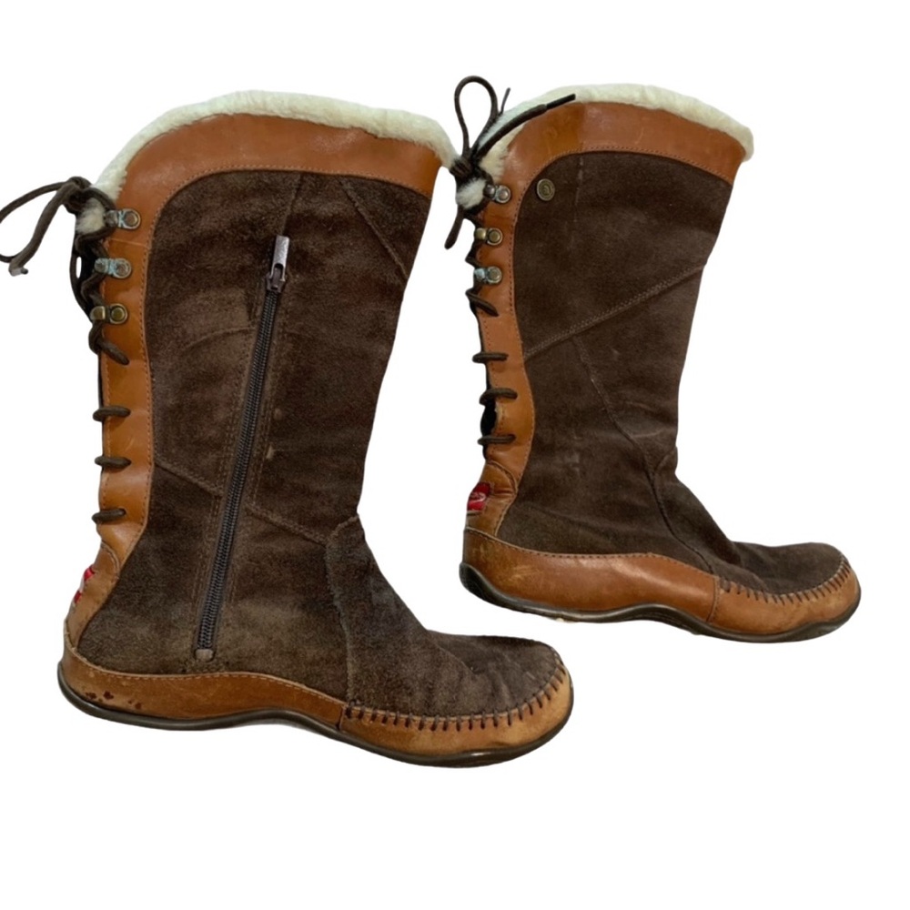 The North Face Janey Leather Boot Brown 7.5 Primaloft